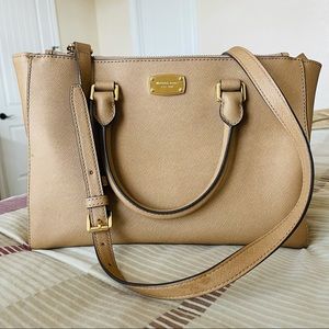 Michael Kors Beige/Tan Crossbody Bag